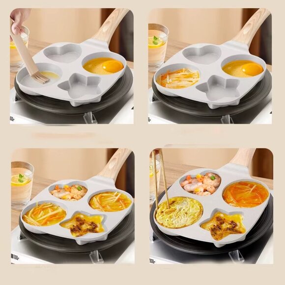 Non-stick Pan Pot Home Kitchen Cookware Egg Hamburger Steak Flat Bottom Frying - Picture 9 of 9